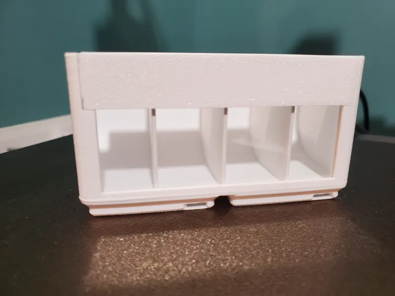 Gridfinity Window Bin Refined - 4 Compartment