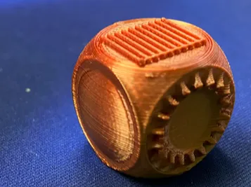 Textured Fidget Cube - No Moving Parts