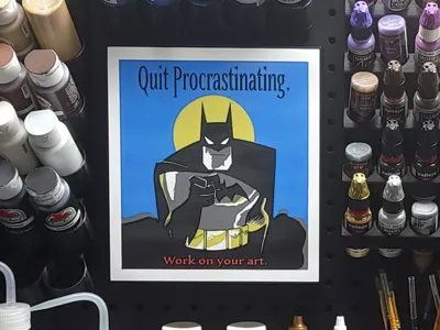 Motivational Batman - lightbox / wall art