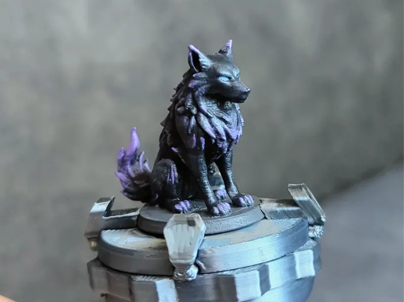 Schattenwolf- Umbral Hound- Miniatur dnd- wolf