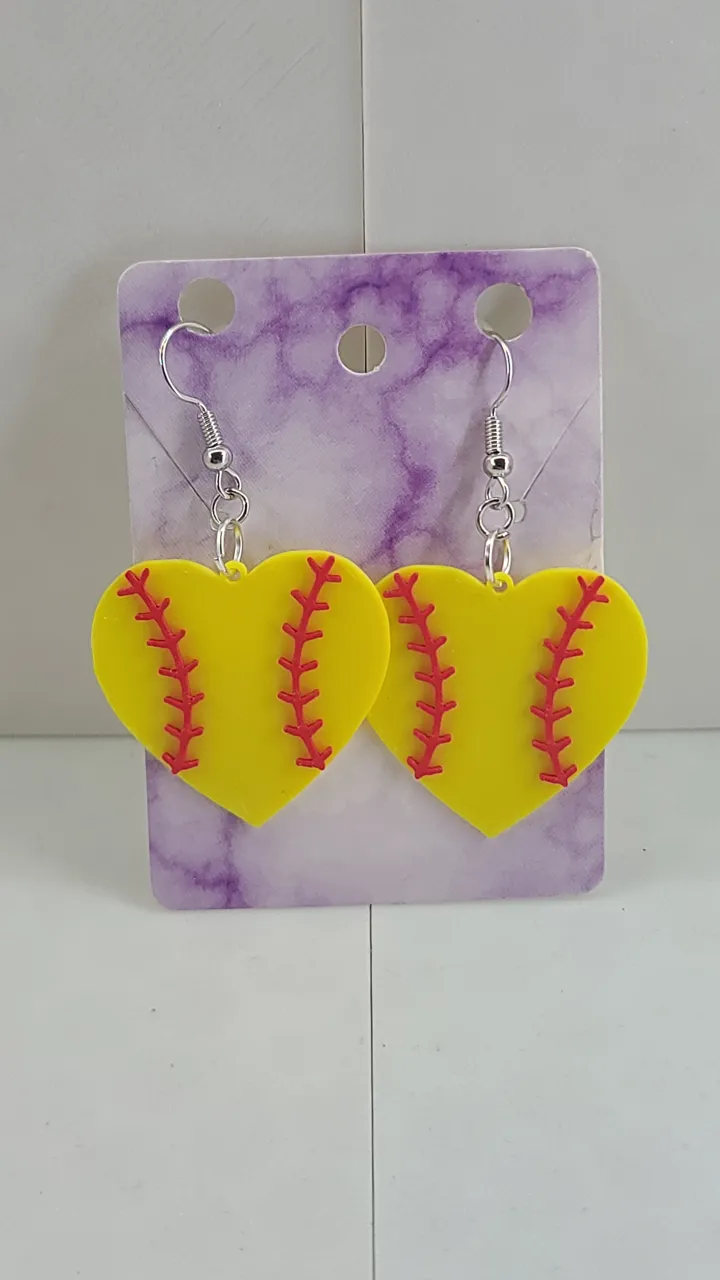 5 Softball Earrings view 3