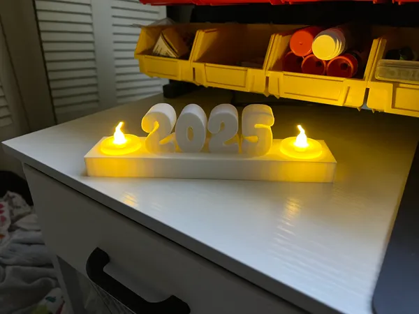 Photophore Nouvel An 2025