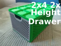 2x4 Double Height Drawer