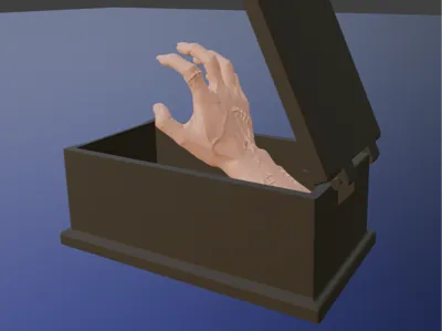 Addams Family Thing Box