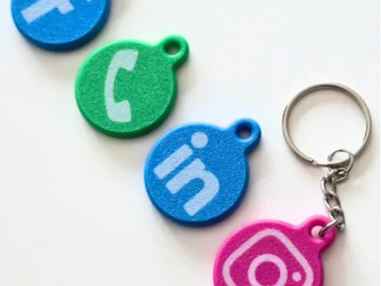 Contact and Social Network NFC Keychains