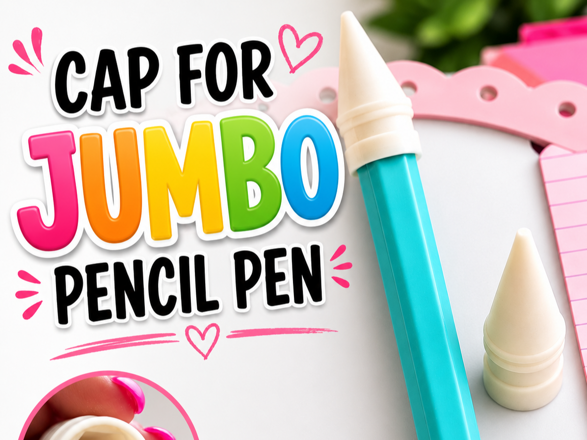 Cap for jumbo pencil pen