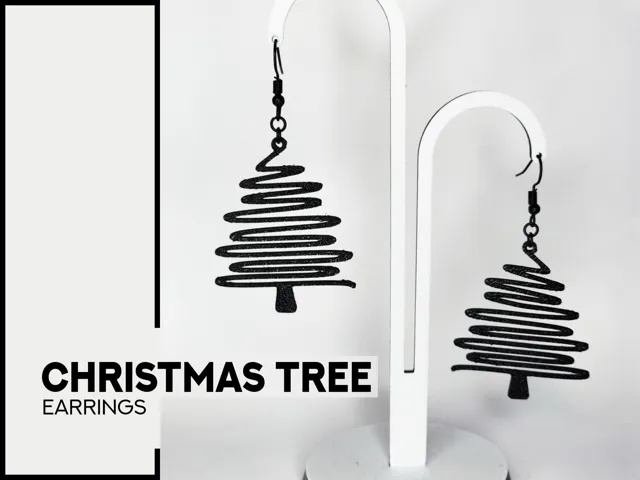 christmas tree - earring
