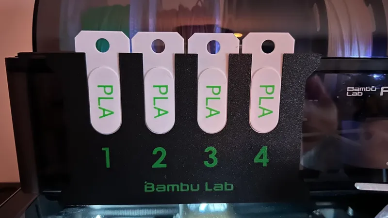 Bambu AMS Filament tag stand