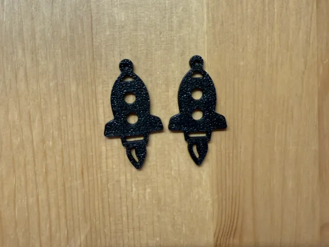 Space Rocket Earrings