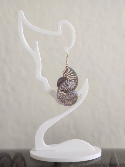 Seashell Nautilus Earrings view 2