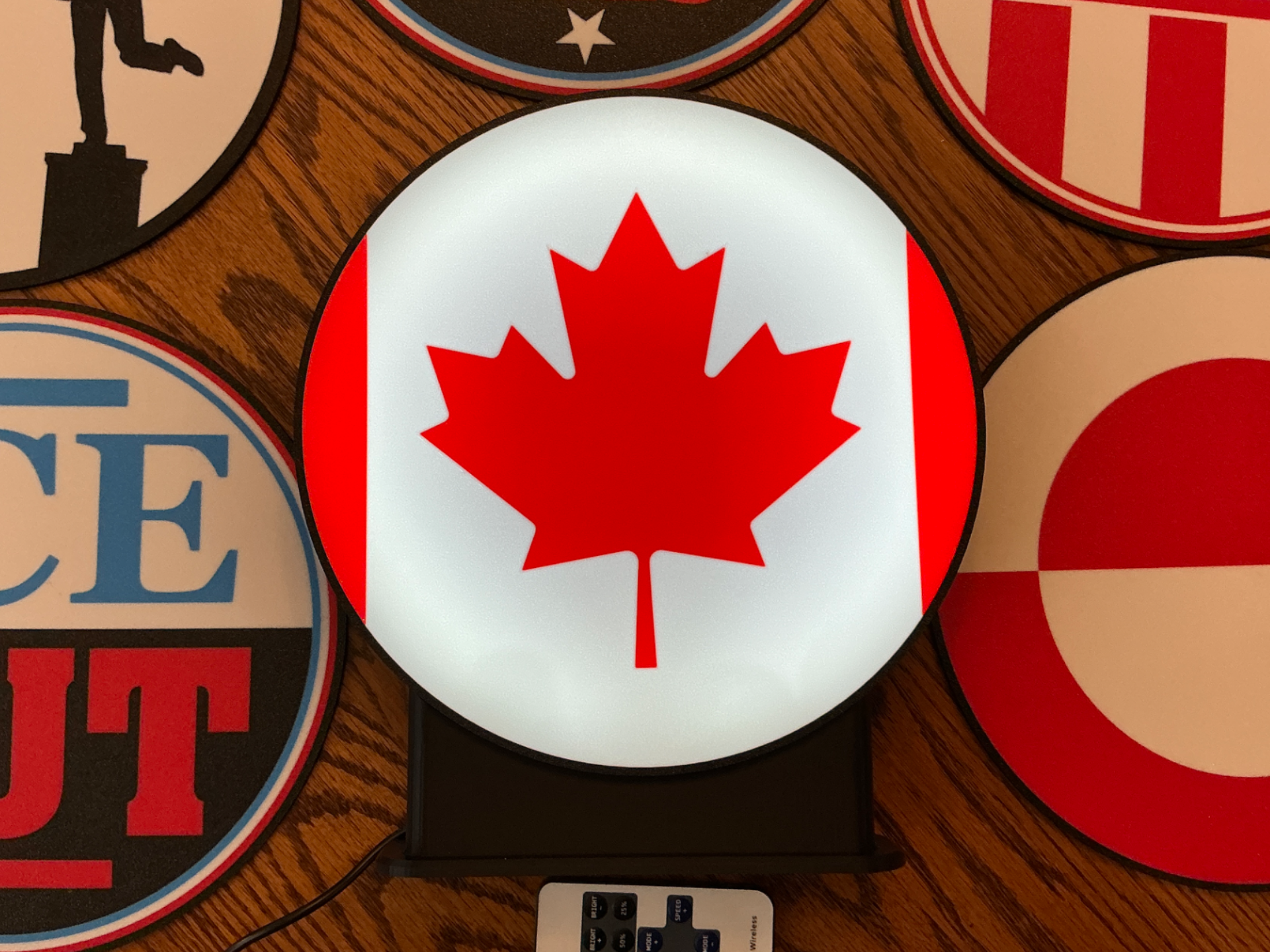 Canada Flag 240mm LED Lightbox Lens