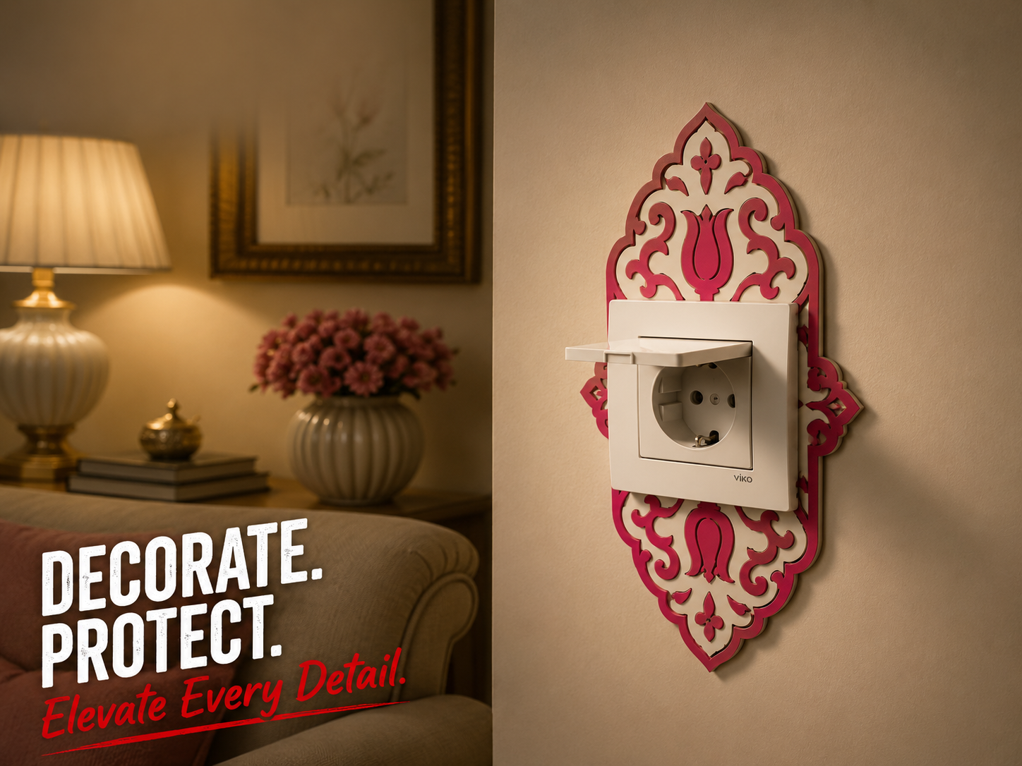 Power Socket Surround – Decor Switch Plate Frame