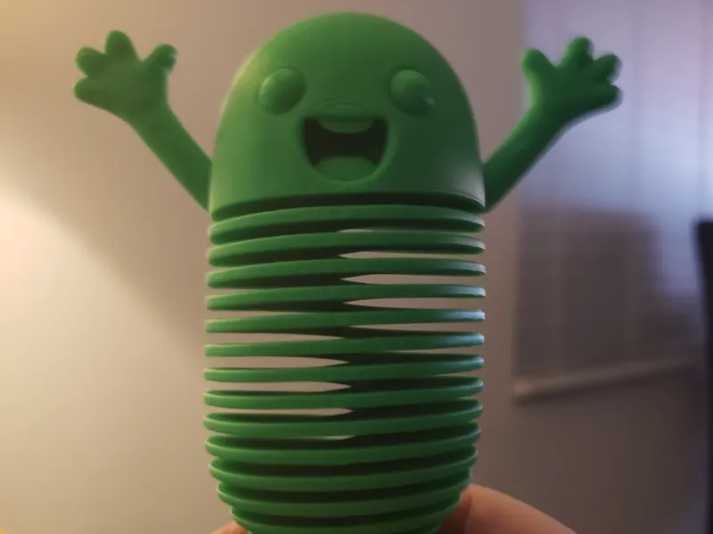 Wacky Springy Guy (with bonus negative spring STL)