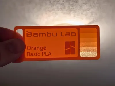 Bambu PLA Basic Filament Sample Cards