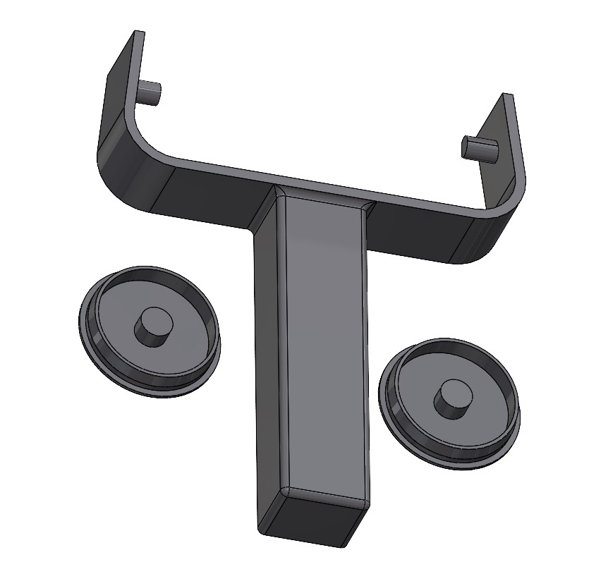 Miniatura 2 do modelo 3D 粘毛器（用料简洁版22g）