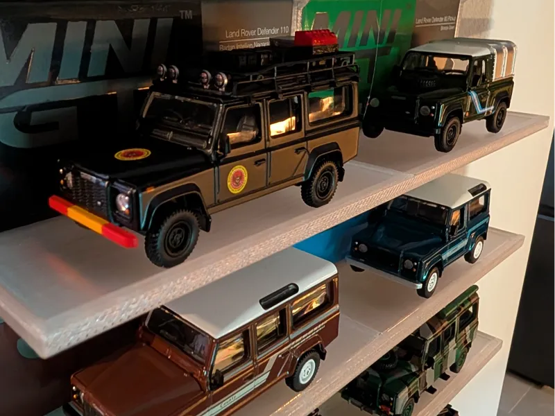 Mini GT 1:64 Display Shelf–Wall-Mounted Rack