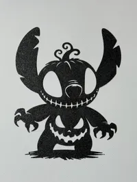 Silhouette Stitch d'Halloween (déco murale) — photo 3