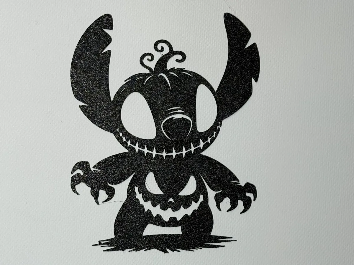 Silhouette Stitch d'Halloween (déco murale)