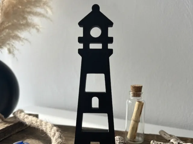 Minimalistischer Leuchtturm Aufsteller