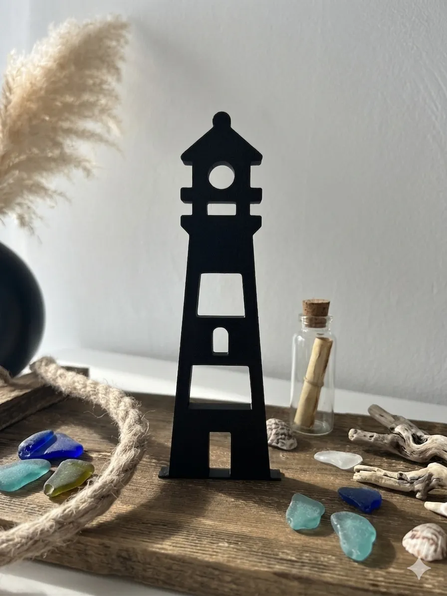 Minimalistischer Leuchtturm Aufsteller view 3