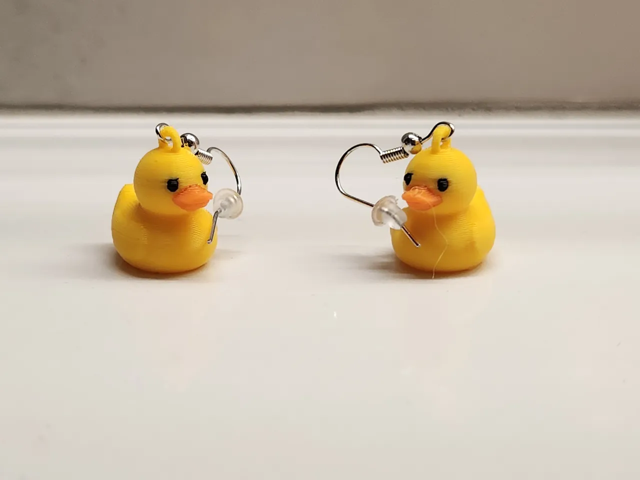 Rubber Duck Earrings view 3