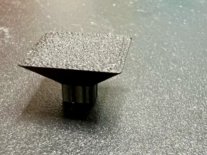 Small 10mm x 10mm Square Door Knob M4x0.5 threaded