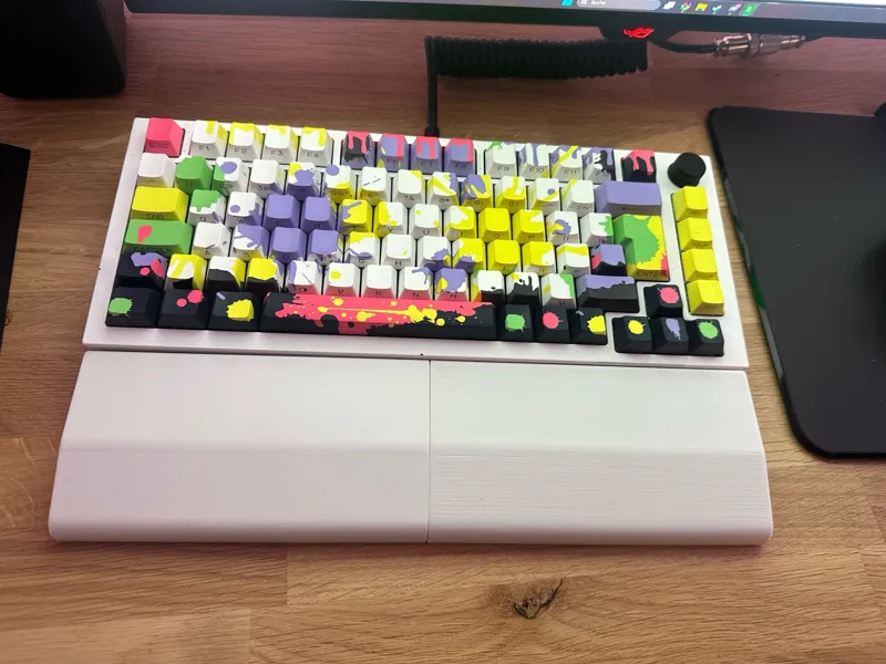 Handballenablage Tastatur 2 geteilt mit Verbindern