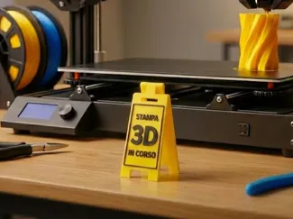 Mini Floor Stand - "3D Printing in Progress"