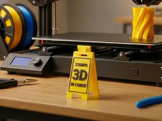 Mini Floor Stand - "3D Printing in Progress"
