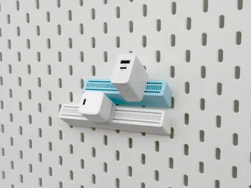 Modelo para impresión 3D: Skadis充电器收纳(可定制尺寸) — vista de referencia 3