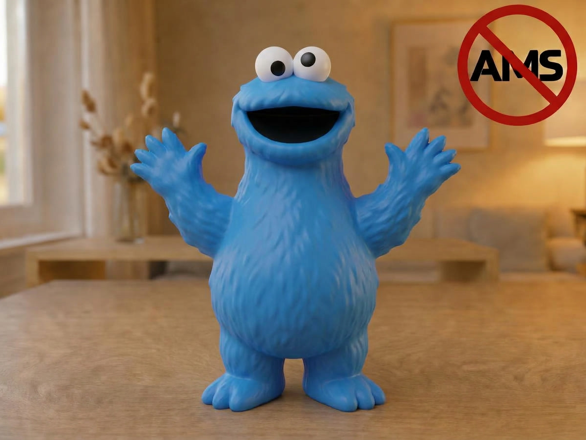 Cookie Monster – Figurine (AMS + No AMS Versions) - 1