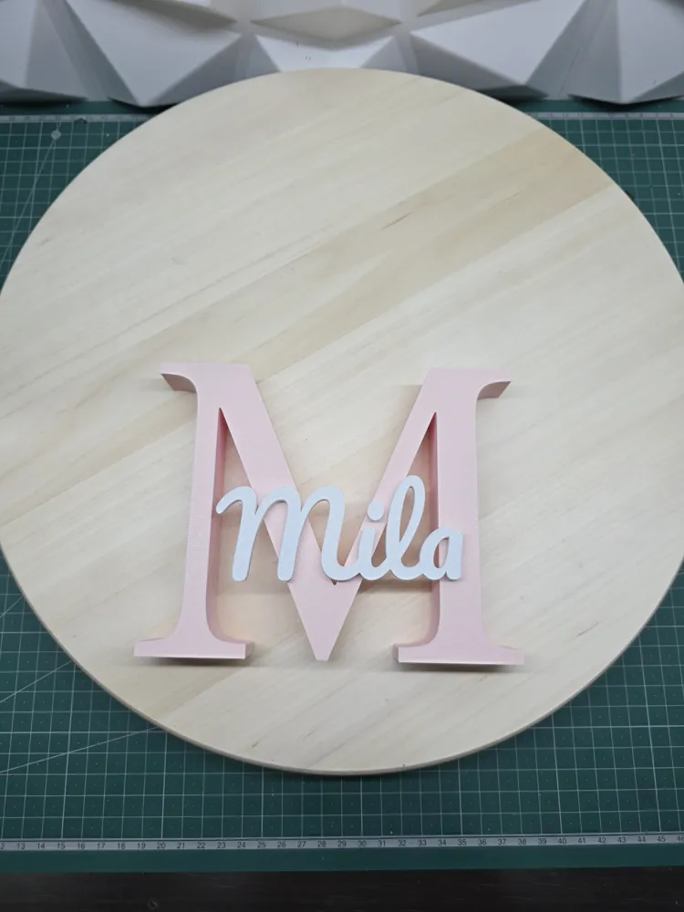 Several names with initials - Free 3D Print Model - MakerWorld
