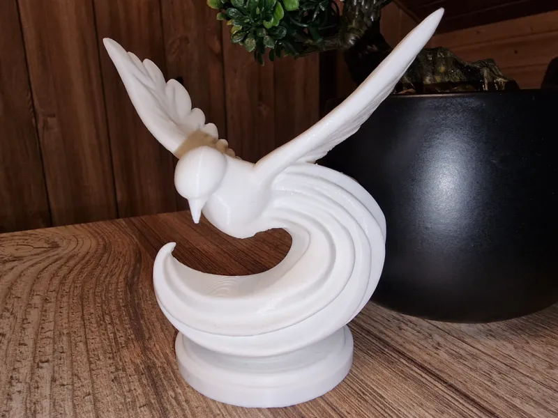 Elegant Bird Sculpture - easy supports