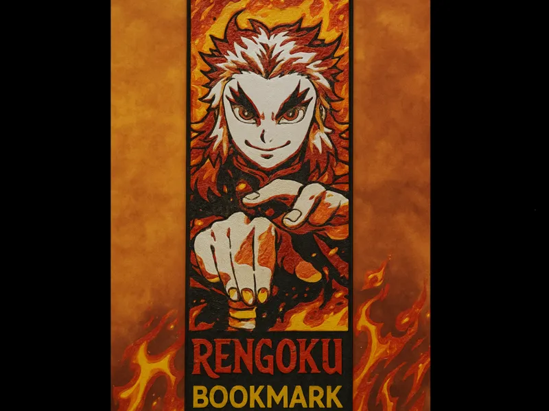Kyojuro Rengoku Pilar Llama Demon Slayer Hueforge