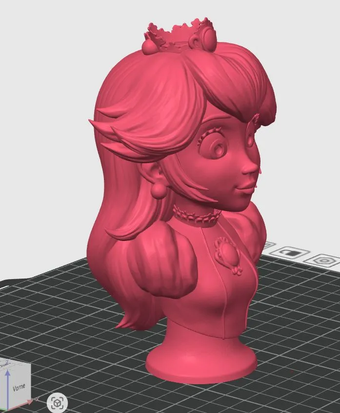 Princess Peach - Super Mario - Free 3D Print Model - MakerWorld