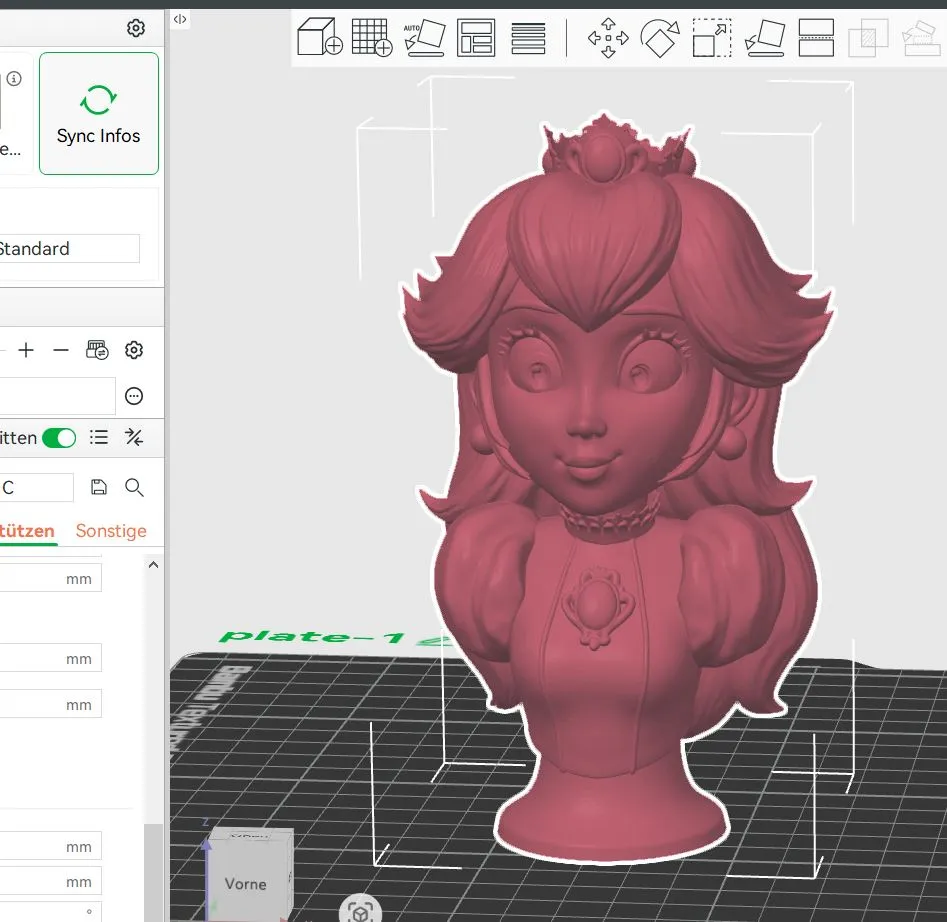 Princess Peach - Super Mario - Free 3D Print Model - MakerWorld