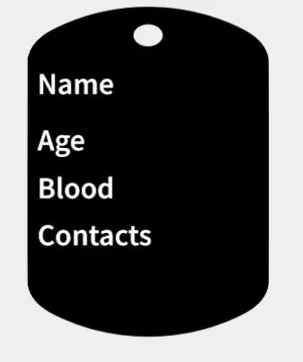Military tag / Army tag