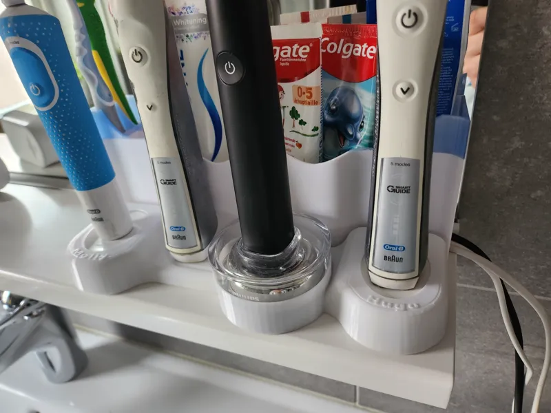 Family organizer electric toothbrush.