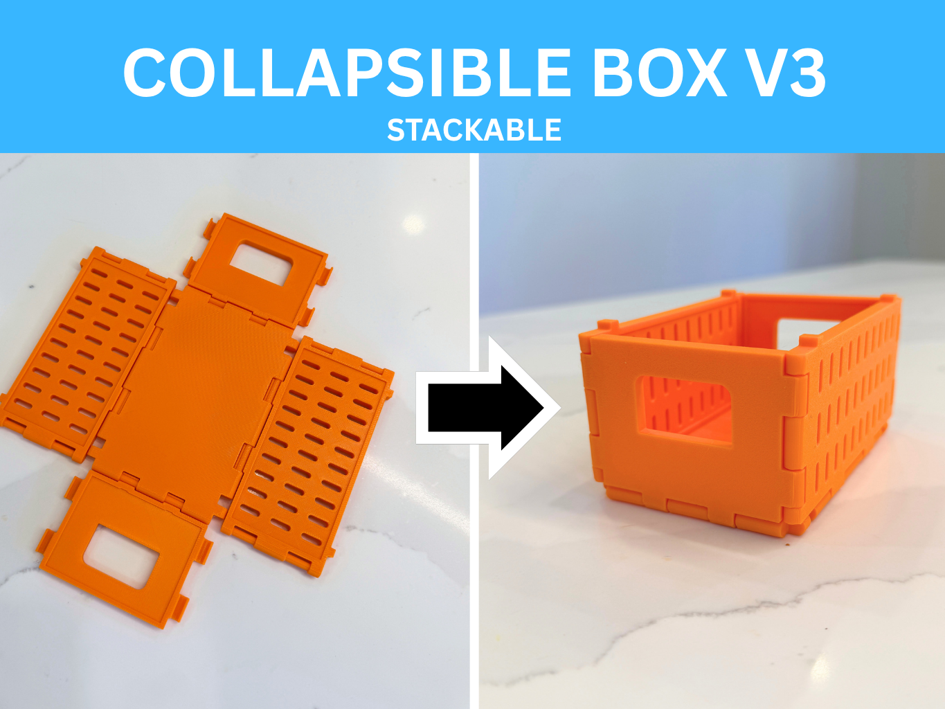 Collapsible Box V3 - Custom Size Generator! - 1