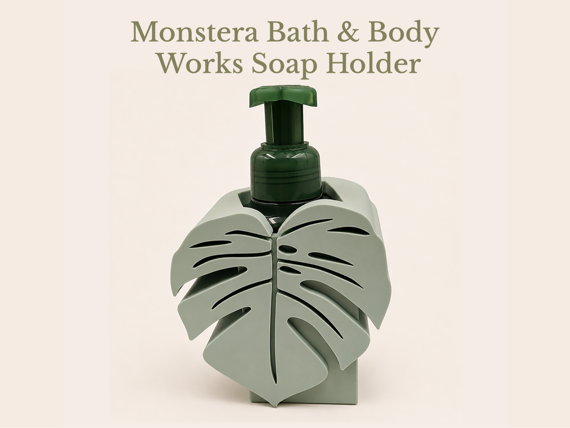 Monstera Bath and Body Works Soap Holder