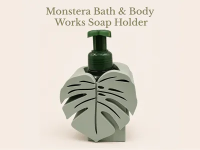 Monstera Bath and Body Works Soap Holder