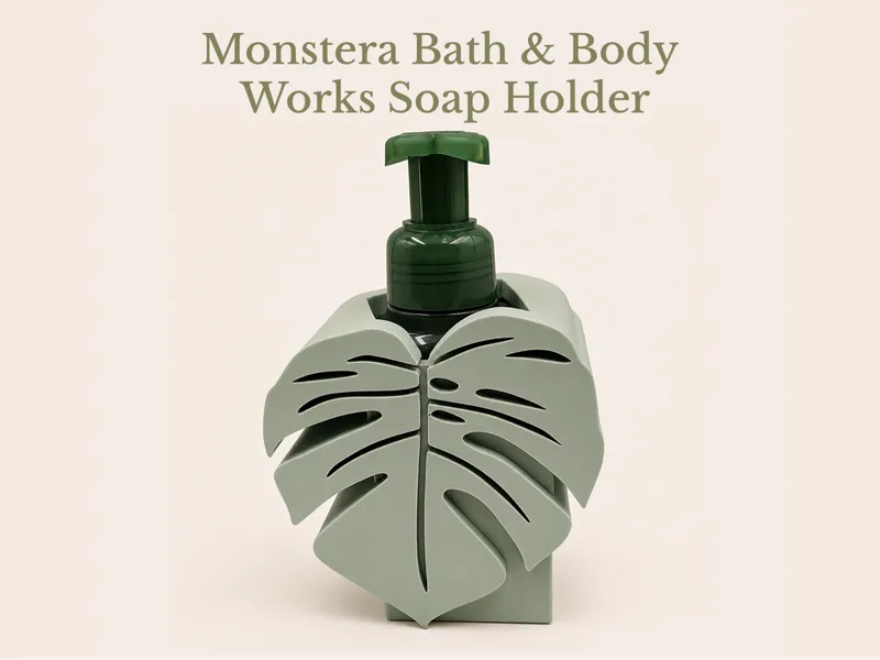 Monstera Bath and Body Works Soap Holder