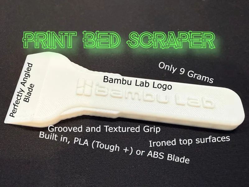 Bed Scraper - Extra Grip, Built in Blade
