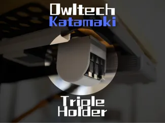オウルテック Katamaki デスク裏 3連ホルダー