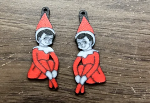 Elf on the Shelf Earrings
