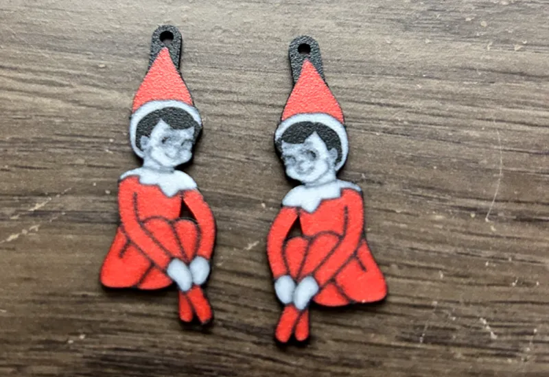 Elf on the Shelf Earrings 
