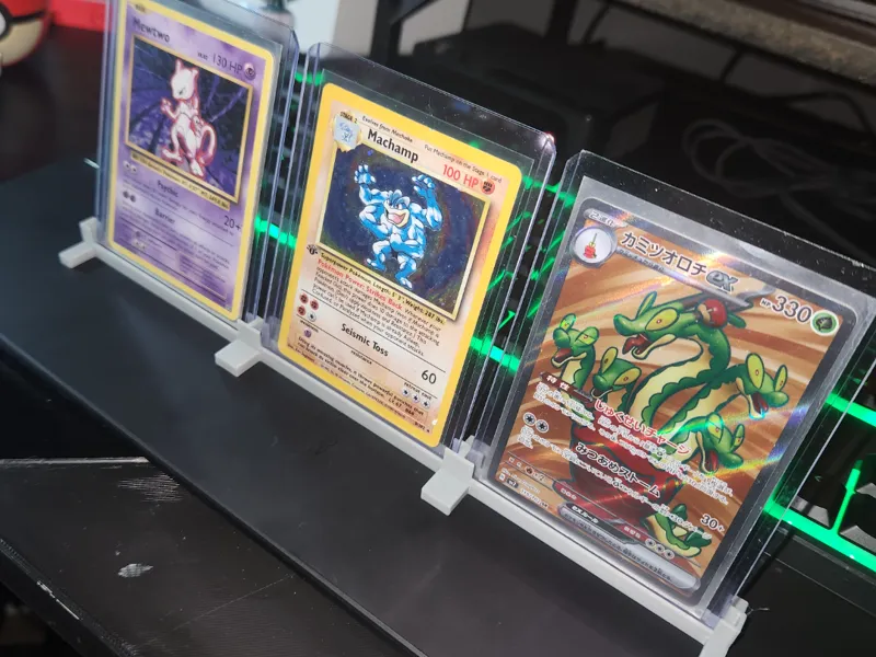 Triple Toploader Card Display