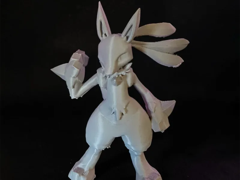 Lucario Aura Fighter – Lowpoly 3D Printable Model
