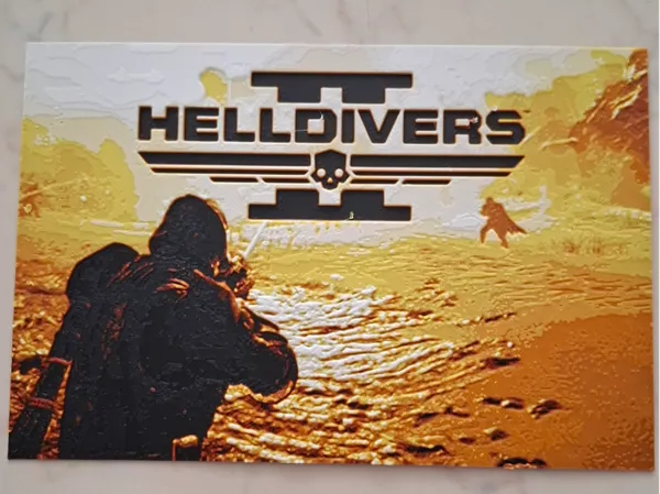 Tableau en relief Helldivers