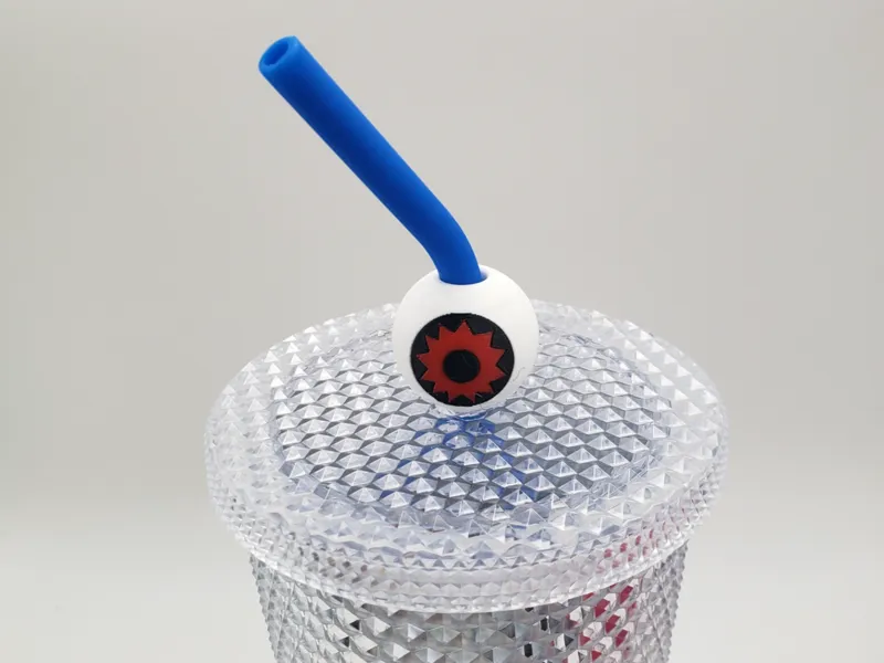 Eyeball Straw topper for straws up 8.5mm diameter